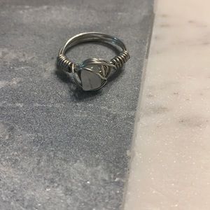 Silver Moon Ring